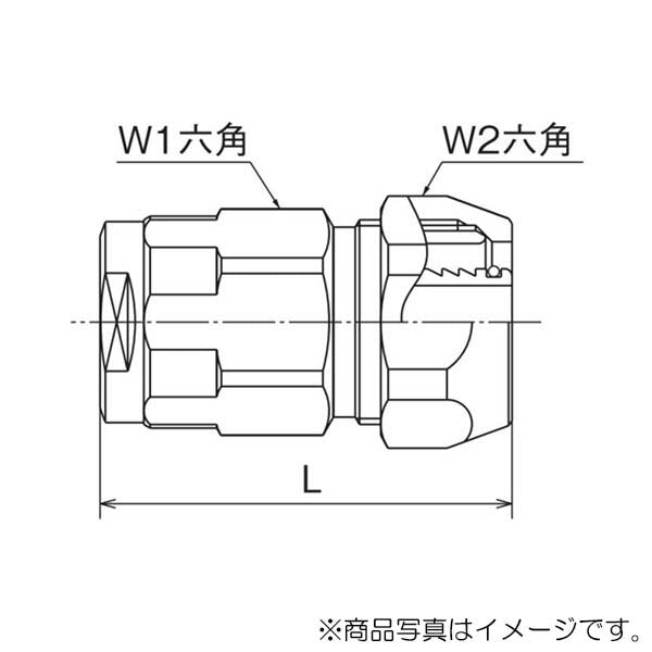オンダ　ダブルロックジョイント（WJ型） WJ31型 ポリ管変換アダプター　【品番：WJ31-1313C-S】
