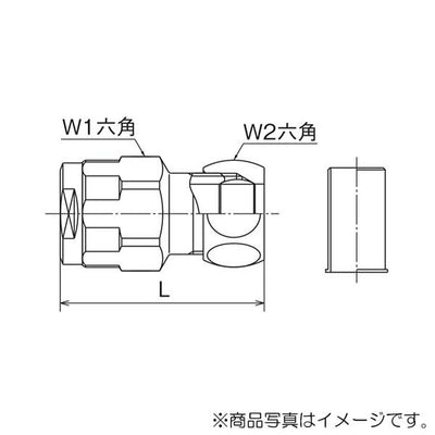オンダ　ダブルロックジョイント（WJ型） WJ35型 銅管変換アダプター　【品番：WJ35-1210-S】