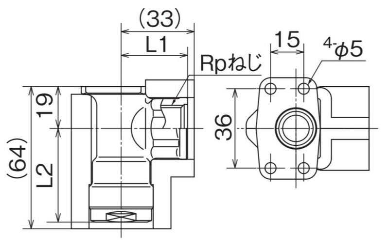 オンダ　ダブルロックジョイント（WL型） WLSF6型 逆座水栓エルボ・保温材付 5mm保温材　【品番：WLSF6-1313-S】