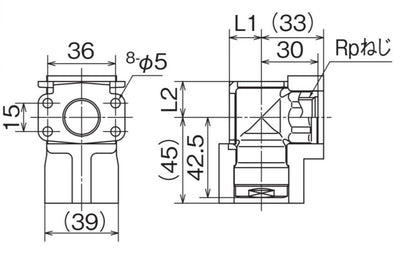 オンダ　ダブルロックジョイント（WL型） WLSF33型 両座水栓エルボ・保温材付 5mm保温材　【品番：WLSF33-1313-S】