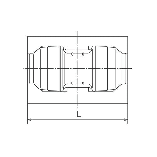 オンダ　ダブルロックジョイントP（WPJ型）　WPJSF3型　ソケット（異径ソケット・保温材付）　【品番：WPJSF3C-2016-S】