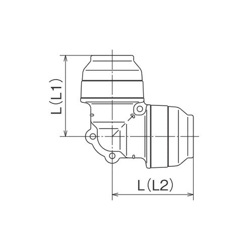 オンダ　ダブルロックジョイントP（WPL型）　WPL3型　エルボソケット（同径エルボソケット）　【品番：WPL3A-16-S】〇