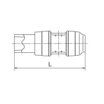 オンダ　ダブルロックジョイントP（WPJ型）　WPJ27型　HIVP変換アダプター　【品番：WPJ27-1313-S】◯