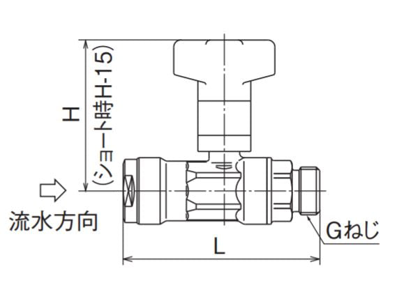 オンダ　ダブルロックバルブ（CBW型） CBW1型 逆止弁付ボールバルブ 平行おねじ　【品番：CBW1A-2020M-S】