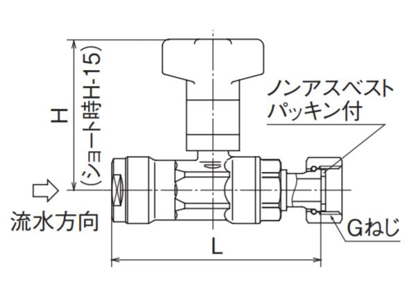 オンダ　ダブルロックバルブ（CBW型） CBW7型 逆止弁付ボールバルブ ナット付アダプター　【品番：CBW7A-1613M-S】