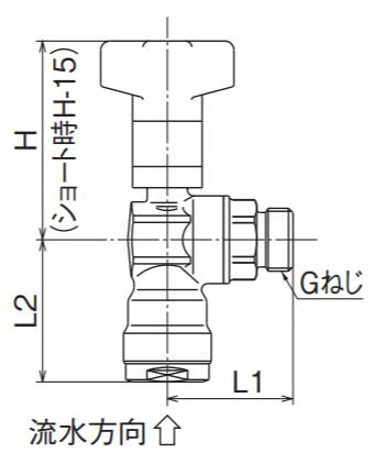 オンダ　ダブルロックバルブ（CBW型） CBWL1型 逆止弁付ボールバルブ 平行おねじ　【品番：CBWL1-1313M-S】○