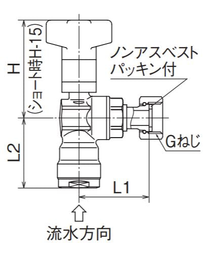 オンダ　ダブルロックバルブ（CBW型） CBWL7型 逆止弁付ボールバルブ ナット付アダプター　【品番：CBWL7-1313M-S】