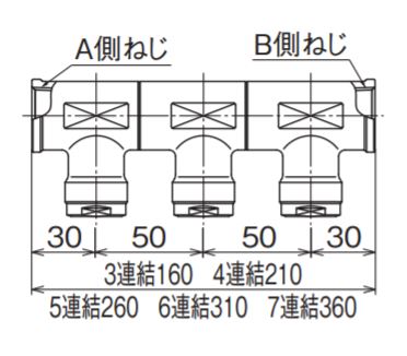 オンダ　WRH型 回転ヘッダー 両端Rc3/4×Rc3/4　【品番：WRH11-1304-S】