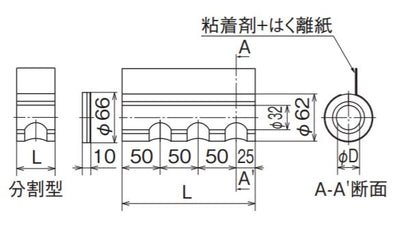 オンダ　CHH型・RHH3型 保温材 15mm保温材　【品番：CHH-2001-66】