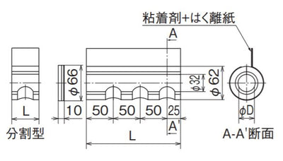 オンダ　CHH型・RHH3型 保温材 15mm保温材　【品番：RHH3-2008】