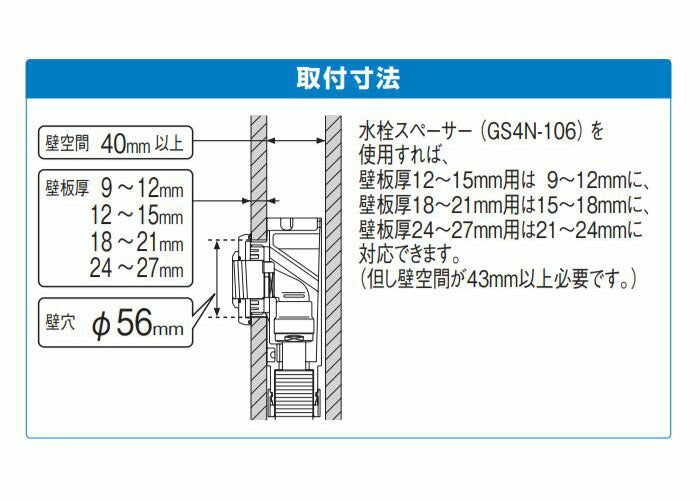 オンダ　A-4N 水栓ジョイントボックス Rp1/2ねじ 座付用 　【品番：WA4N-13L22Z】