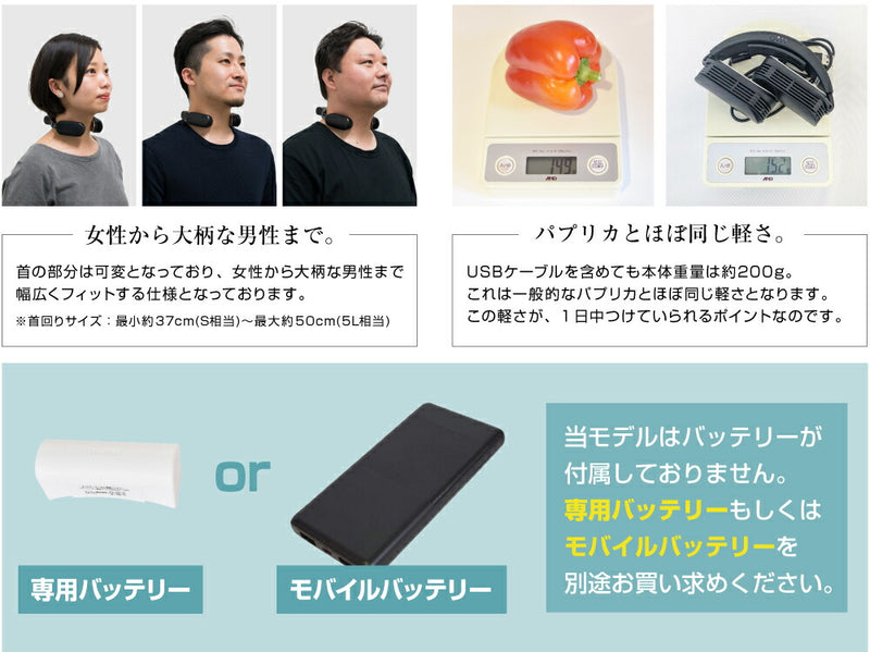 サンコー　ネッククーラー Evo USB給電モデル　ブラック　【品番：TK-NEMU3-BK】