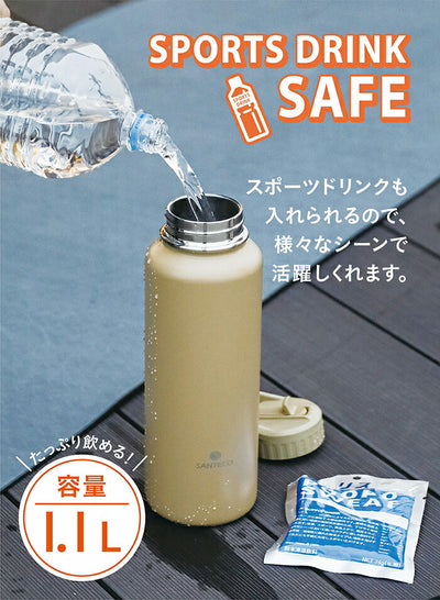 シービージャパン　SANTECO SOLUND アクティブボトル 1100　ベージュ　【品番：4573306869719】