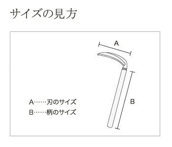 豊稔企販　豊稔光山作 安来鋼青紙片刃薄鎌（丸型）　【品番：HT-0070】