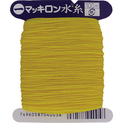 たくみ　マルイチ マッキロン水糸 太さ0.8mm・長さ100m　黄　【品番：4005】