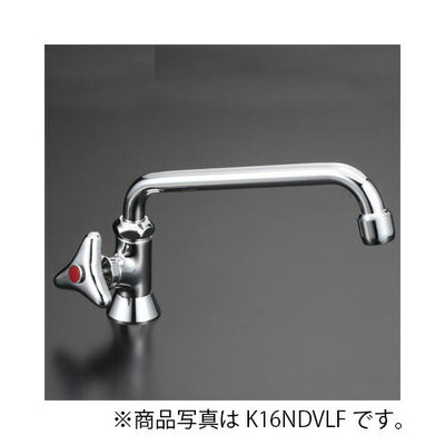 KVK　立形自在水栓240mmパイプ付 左ハンドル・泡沫付　一般地用　【品番：K16NDVLFR24】