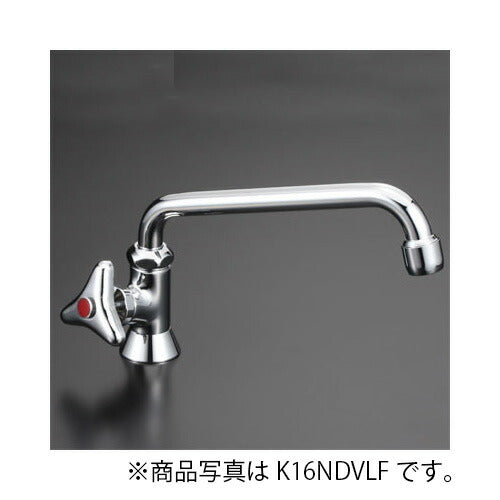 KVK　立形自在水栓300mmパイプ付 左ハンドル・泡沫付　一般地用　【品番：K16NDVLFR30】