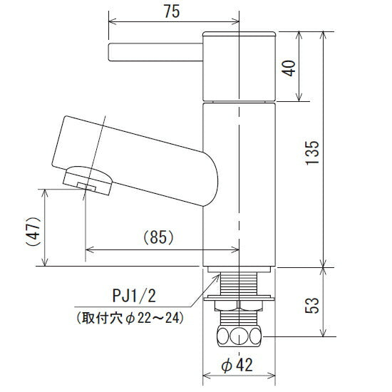 KVK　立水栓（単水栓）　一般地用　【品番：K550】
