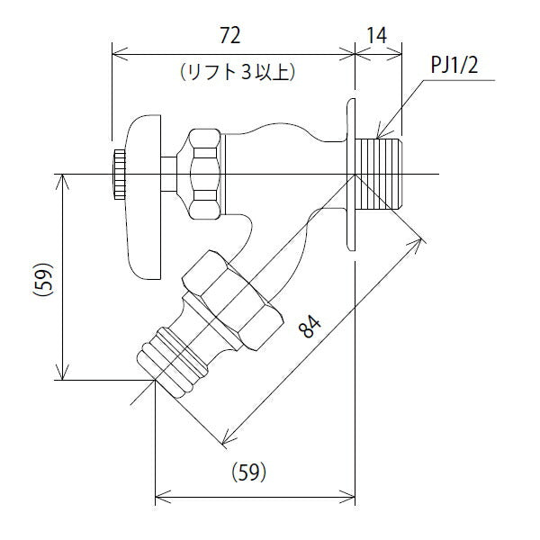 KVK　屋外ホース接続ニップル付散水栓　寒冷地用　【品番：K8SPZ】●