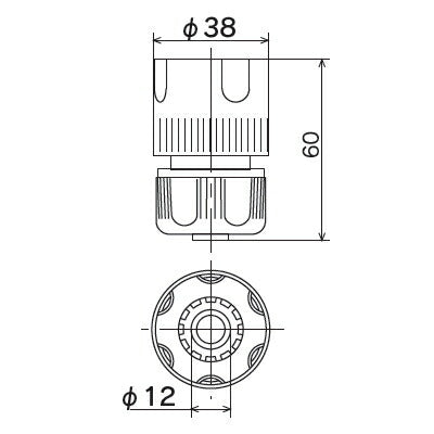 KVK　ホースジョイント　【品番：PZ808】◯