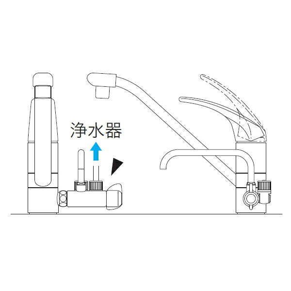 KVK　吐水口付分岐水栓　【品番：K191N】