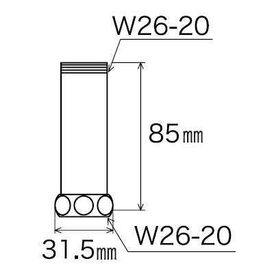 KVK　パイプ用延長ソケット　【品番：PZ947】