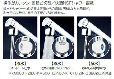 KVK　浄水器内蔵吐水パイプ13（1/2）用　寒冷地用　【品番：ZS202ZN】