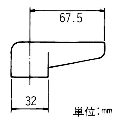 KVK　ワンタッチレバーハンドル（小）　ホワイト　【品番：PZK125S】