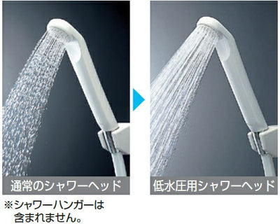 KVK　低水圧用シャワーヘッド ホワイト　【品番：PZ689A】●
