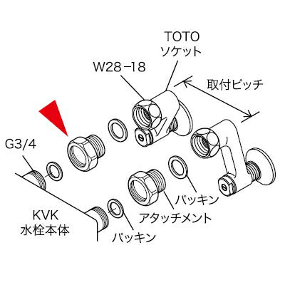 【メール便対応】KVK　アタッチメント　【品番：PZ416304】