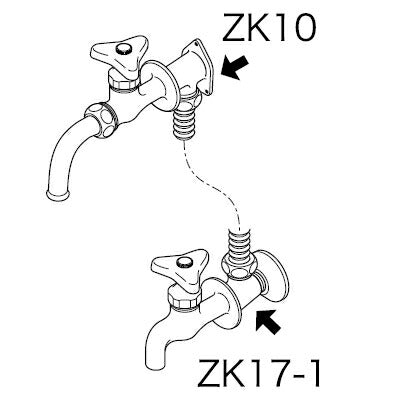 KVK　座付きL型ソケットB　【品番：ZK10】○