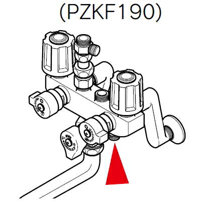 KVK　水抜きスピンドル　【品番：PZKF190】