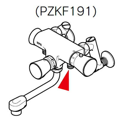 【メール便対応】KVK　水抜きスピンドル　【品番：PZKF191】