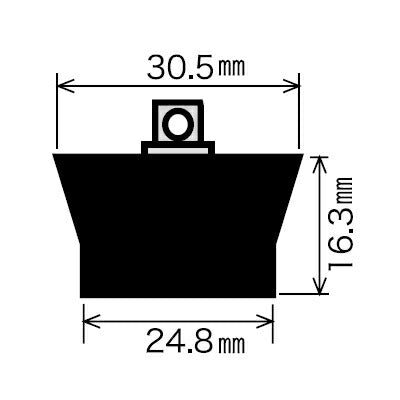 KVK　バス用ゴム栓 久保田タイプ（ポリ用）　【品番：PZ1060】