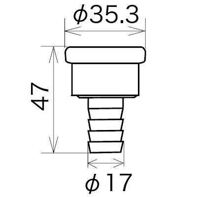 KVK　ワンタッチカプラー（ホースクリップ付）　【品番：PZ810】