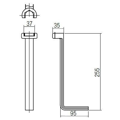 KVK　台付水栓用レンチ　【品番：G10】