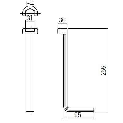KVK　台付水栓用レンチ　【品番：G9】