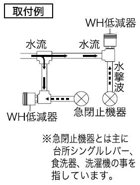 KVK　ウォーターハンマー低減器 配管取付用　【品番：PZS502】