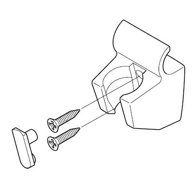 KVK　ホースフック付シャワー用ハンガー　グレー　【品番：ZK12F2B】◯