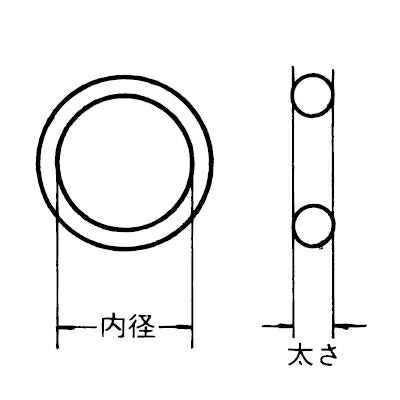 【メール便対応】KVK　Oリング（P18）　【品番：PZ140-18】