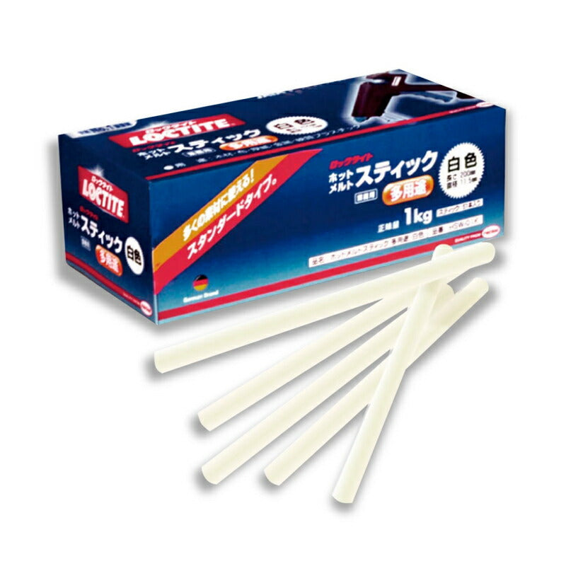 ヘンケルジャパン　LOCTITE（ロックタイト）　ホットメルトスティック 多用途〔白色〕　【品番：HSW-01K】