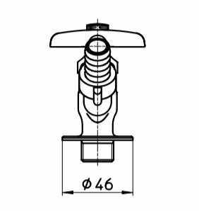 SANEI　散水栓　【品番：Y80J-13】