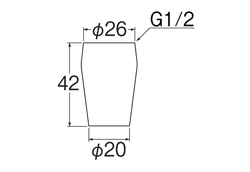 SANEI　回転ホース金具　【品番：PU86TF】