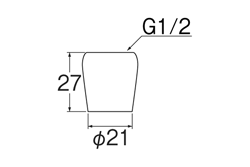SANEI　ホース金具　【品番：PU86TF-2】