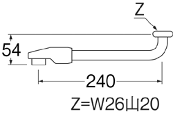 SANEI　断熱回転パイプ　【品番：PA13D-61X2-16】