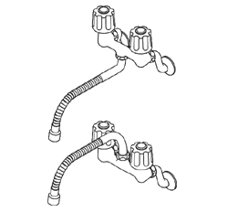 【在庫処分】SANEI　ベンリー自在パイプ　【品番：PA18A-76X4-16】