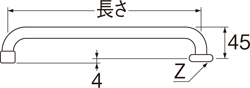 SANEI　泡沫横形パイプ　【品番：A20JH-61X2-16X240】○