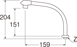 【在庫処分】SANEI　断熱腰高パイプ　【品番：PA232D-61X1-16】