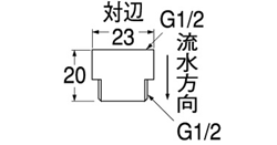 SANEI　定流量ソケット（シャワー用）　【品番：PV722F-13】