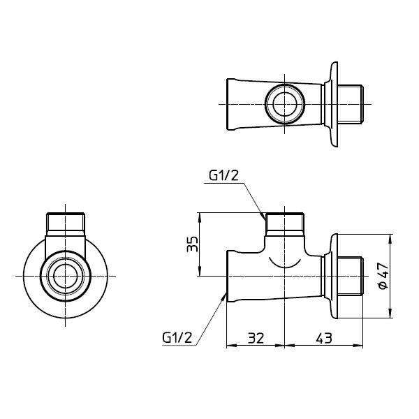 SANEI　二又ソケット　【品番：JB11A-13】